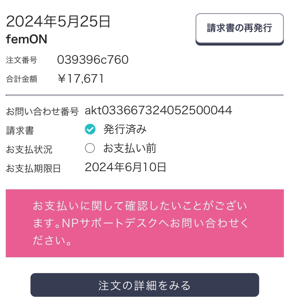 Pさんさん専用（違う方の支払いはキャンセルとします、ご了承ください。 NP後払いを使ったことある方に質問です。こちらの支払いを1度延滞して