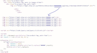 javascriputを使用して、ページを開いた段階で画像名を書き換えたいと考えています。

上部にある「●●●●●●●●●」の画像名を「★★★★」に置換して表示させたいのですが うまく表示できません。

「●●●●●●●●●」の前後を切り抜く意図で「str.slice( 46, 55 )」を使用しているのですが...
（●の文字数は必ず9つです）



どなたか詳しい方が...