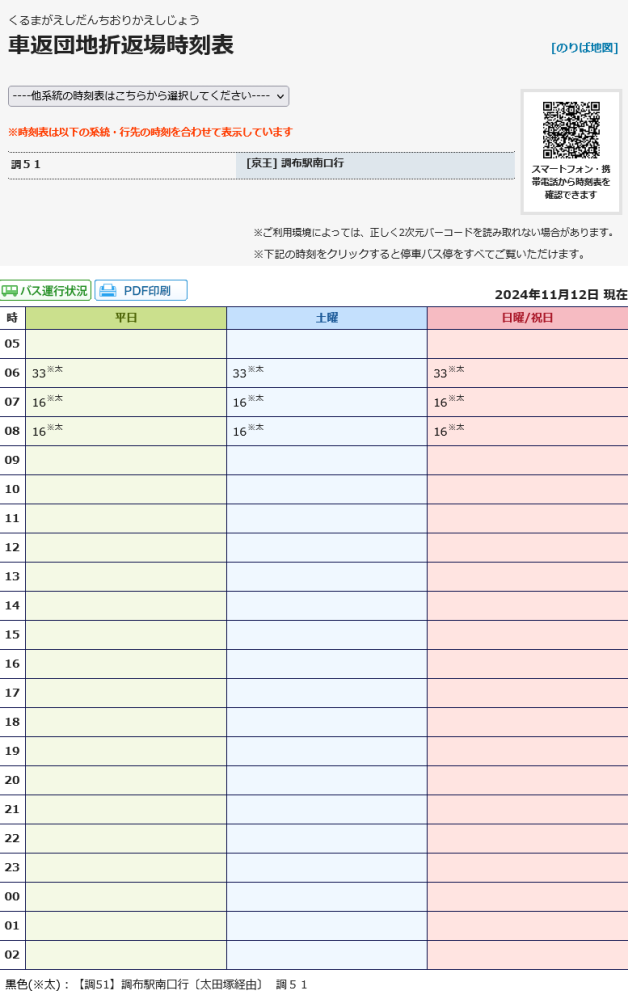 調布駅からバスでアクセスする車返団地は、陸の孤島のような存在なのでしょうか？1日に運行されるバスの本数はわずか3本です。