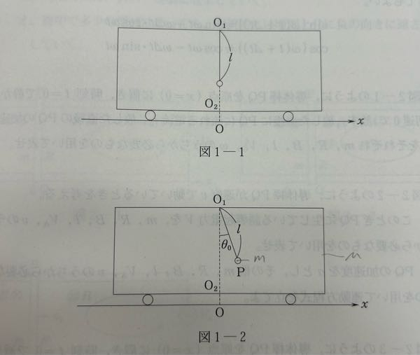 高校物理 2体問題 θが微小のときこの運動で水平方向の復元力となるのは内力(つまり、張力)だけですか？