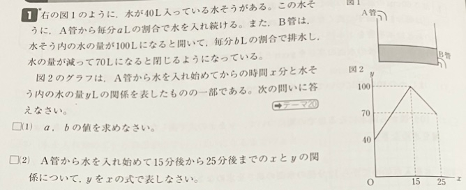 質問です。 この問題のbの求め方が分からないのですが、誰か教えてください。