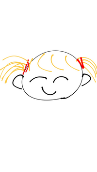 こんな感じの女の子の絵本？の名前分かりますか？？！絵下手すぎますご 