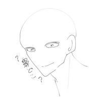 至急】適当ですみません。絵の事なんですが、画像の様に斜め顔