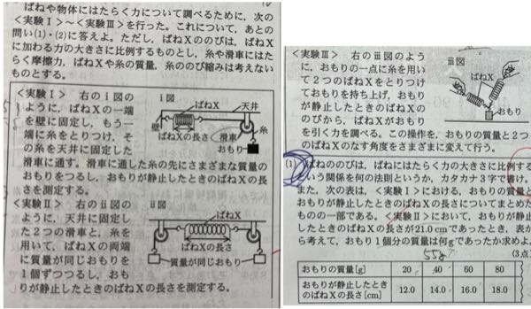 【至急】 この(1)の問題に質問です。答えは110gなのですが、おもりが２つあるのでおもり1個分の重さは110×1/2で55gではないのでしょうか？