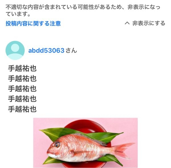 嫌いな歌手をあげてくださいと言う質問に「手越祐也」と回答したら、不適切な内容だと判断されました。手越祐也は不適切、手越祐也が好きな人も知恵袋には不適切と言う理解でいいですか？