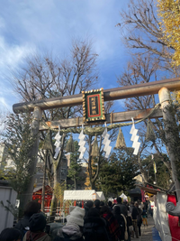 大晦日に蛇窪神社に参拝に行きました。
11時半過ぎに行って約5時間並んで参拝
三が日は、更に長くなると思いますか？
鳥居の前にもさい銭箱が有り 