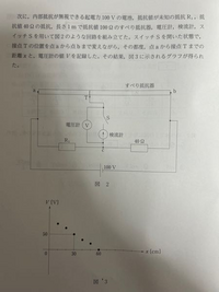 x＝40cmの時の電圧計の示す値を教えてください。グラフを用いずにお願いいたします。
R1＝60Ωであるとして計算してください。お願いいたします。 