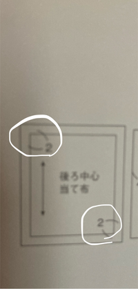 洋裁本についてです。このような表記は縫い代の数字ということでしょうか？型紙を写す際は縫い代分も書いた方がいいのでしょうか？ 