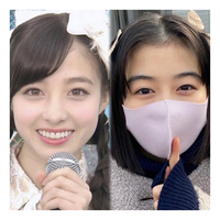 至急です！！
写真の2人の顔が好みなんですけど、2人って眉毛と目の距離広い方ですか？ 