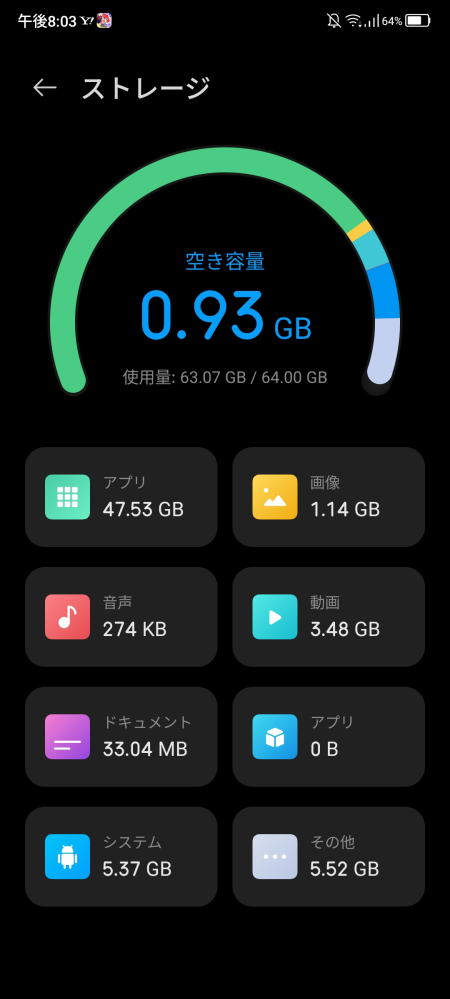 AndroidMYOSのスマホです。右下のその他って何でしょうか 