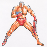 キン肉マンに出てくるテリーマンについて質問です。この画像で片手に  