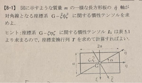 機械力学の分野です。 この問題の解き方を教えてください。