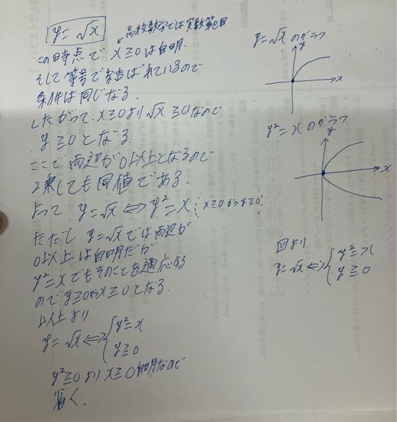 同値変形の理解が甘いので自分なりの考えを書いてみました。 何かおかしなところがあれば教えてください。