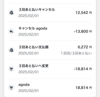 至急】ペイディの返金についての質問です2月1日にagodaでペイデ