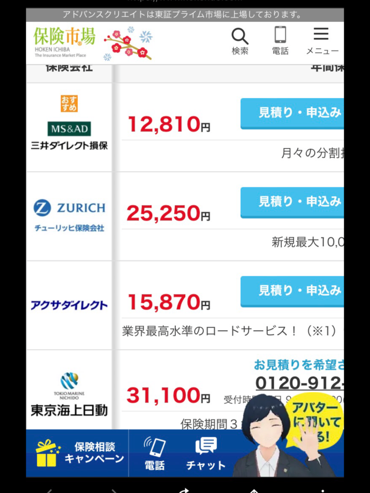 50代250ccリターンライダーの任意保険料(初年度)について50代