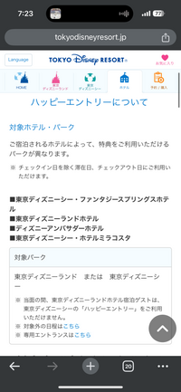 栃ノ介 さま専用 7/7 ハッピーエントリー ランドまたはシー 公式】ディズニーホテル宿泊者特典「ハッピーエントリー