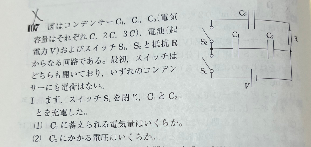 (2)がどのような考え方で解けばいいのか分かりません。 わかる方教えてください！