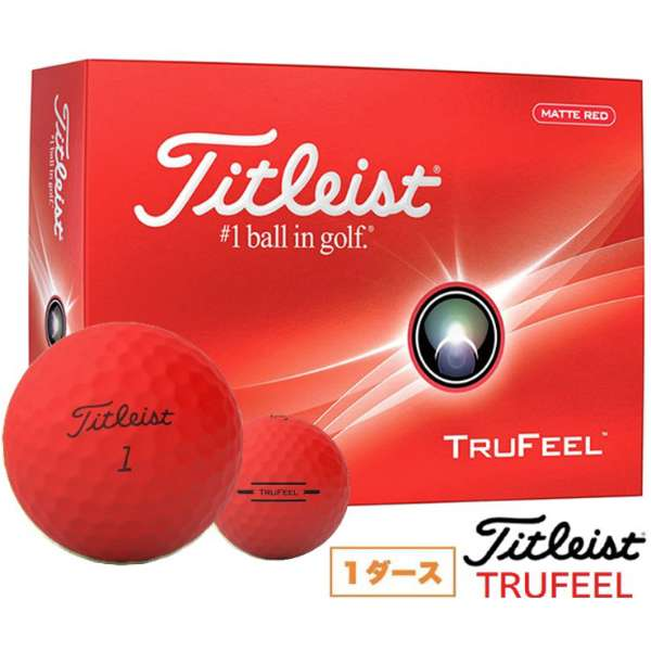 Titleist TruFeel マットレッド 4ダースセット Titleist - Matte Red TruFeel - 12 Grade 4a - We Got Golf Balls