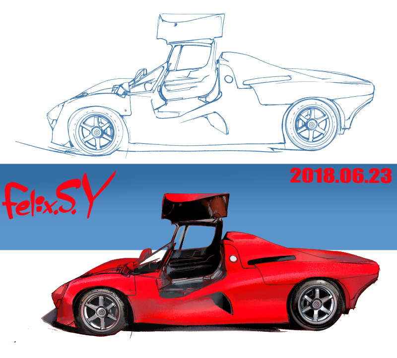 ☆おはようごじゃいマシユマロ！ 新車カテのみなシャン！ ボクは小学生でしゅ。 朝の５分ラクガキ絵でしゅ。何を描いたか、分かりマシュかあ？