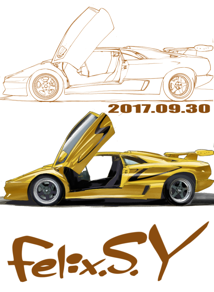 ☆☆おはようごじゃいマシユマロ！ 新車カテのみなシャン！ ボクは小学生でしゅ。 朝の５分ラクガキ絵でしゅ。何を描いたか、分かりマシュかあ？