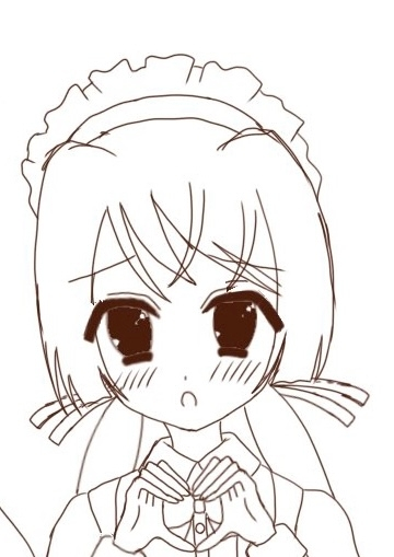 この絵の目線はカメラ目線に見えますか？見えませんよね？下の方を向い 