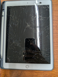 さっきiPadを開いたら、謎の1本の線が入っていました。 - こ