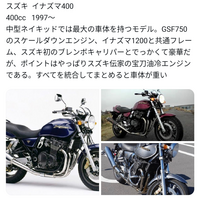 スズキイナズマ400をご存知ですか？ - ハイ知っています。大柄な