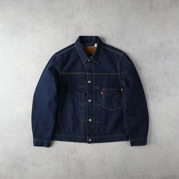 新品★ライトオンLevi's 別注ＴＹＰＥ１ＴＲＡＣＫＥＲＪＫ大戦リーバイス TYPE I トラッカージャケット ブラック STONEWASH(L ブラック
