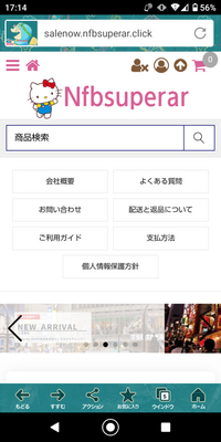 これ詐欺偽サイトでしょうか激安サイト生活のたねsalenow.nfb