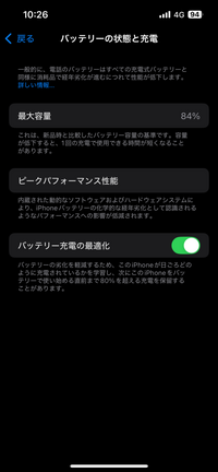iPhon12pro 本体のみ　バッテリー容量84% 今iPhoneのバッテリーの最大容量が84%なんですけどバッ