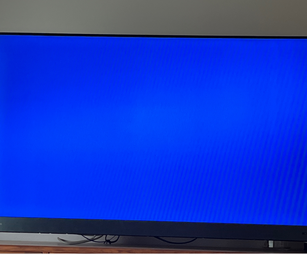 テレビ画面が青いです。故障でしょうか？ - 少し前、5年ぐらい使って