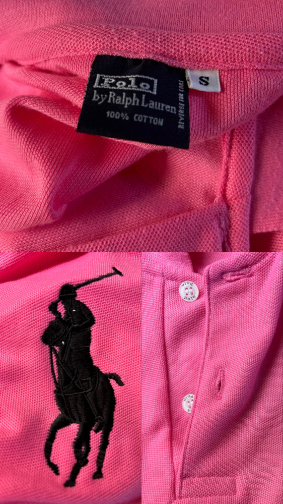 POLO RALPH LAUREN ピンク ポロシャツ M 現行QRタグ Polo Ralph Lauren/Polo Shirt（ラルフローレン ポロシャツ）ピンク
