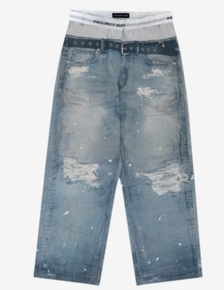 服の質問で、projectgrのデニム腰パン仕様のパンツを買おうと考えて