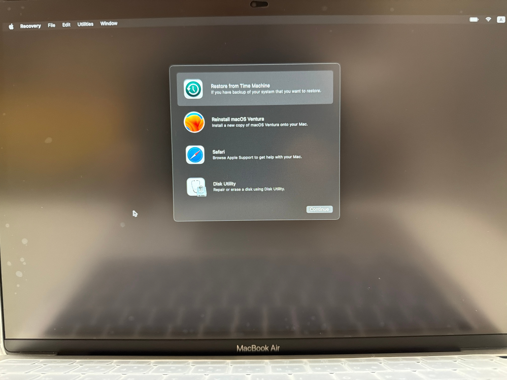 至急】パスワードがわからない中古MacBookを初期化したいです