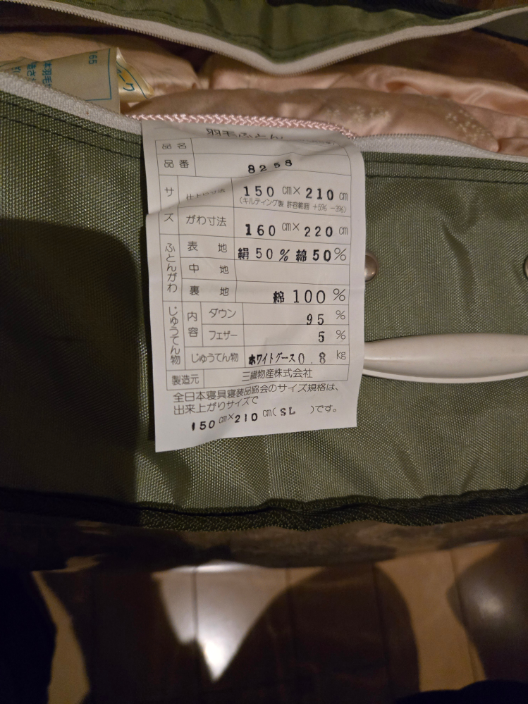 羽毛布団の洗濯について質問です25年前に購入し未使用で袋に入ったまま 