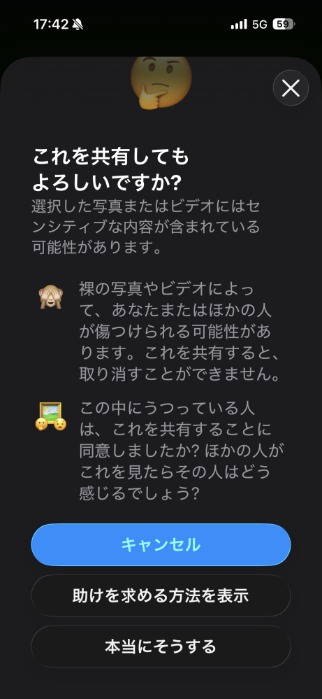インスタで画像を追加した時にこのようなものが表示されます。(どんな 