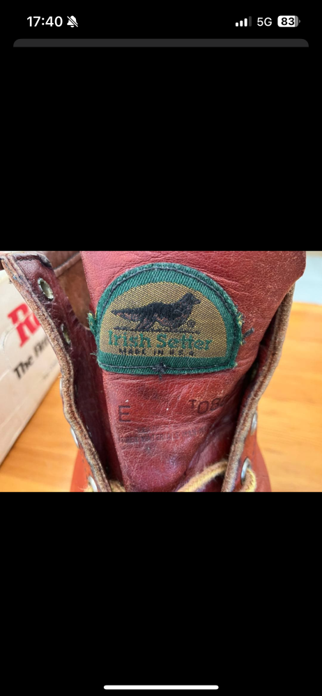 94年製レッドウィングREDWING875半円犬タグ9Eについての質問です。こ