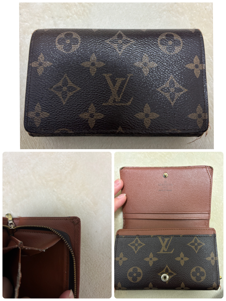 VUITTONの財布2年ほど前に購入した商品です。一年半ぼど使用しました。 こちらの財布は何年か前に頂いたものになります。ちなみに写真の通り