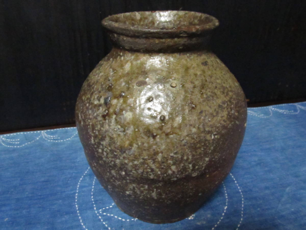 古美骨董】越前壺H20cmです。制作時代を推定して貴方の評価額とと
