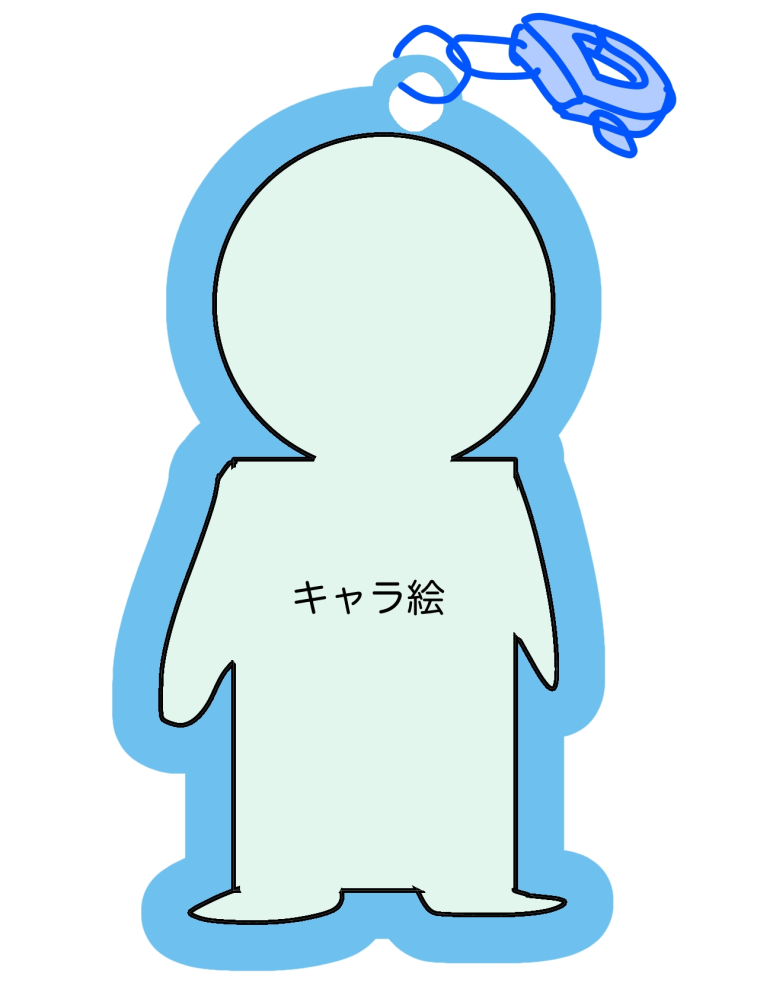 オリジナルのアクキーを作ろうと思っています。 画像のようにアクリル部分に色を指定したいのですがどこに注文すれば画像のようなアクキーが作れますか？おすすめを教えていただきたいです。