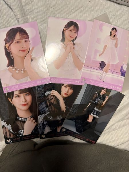 イコラブ、ノイミー、ニアジョイの生写真の封入パターンを教えて