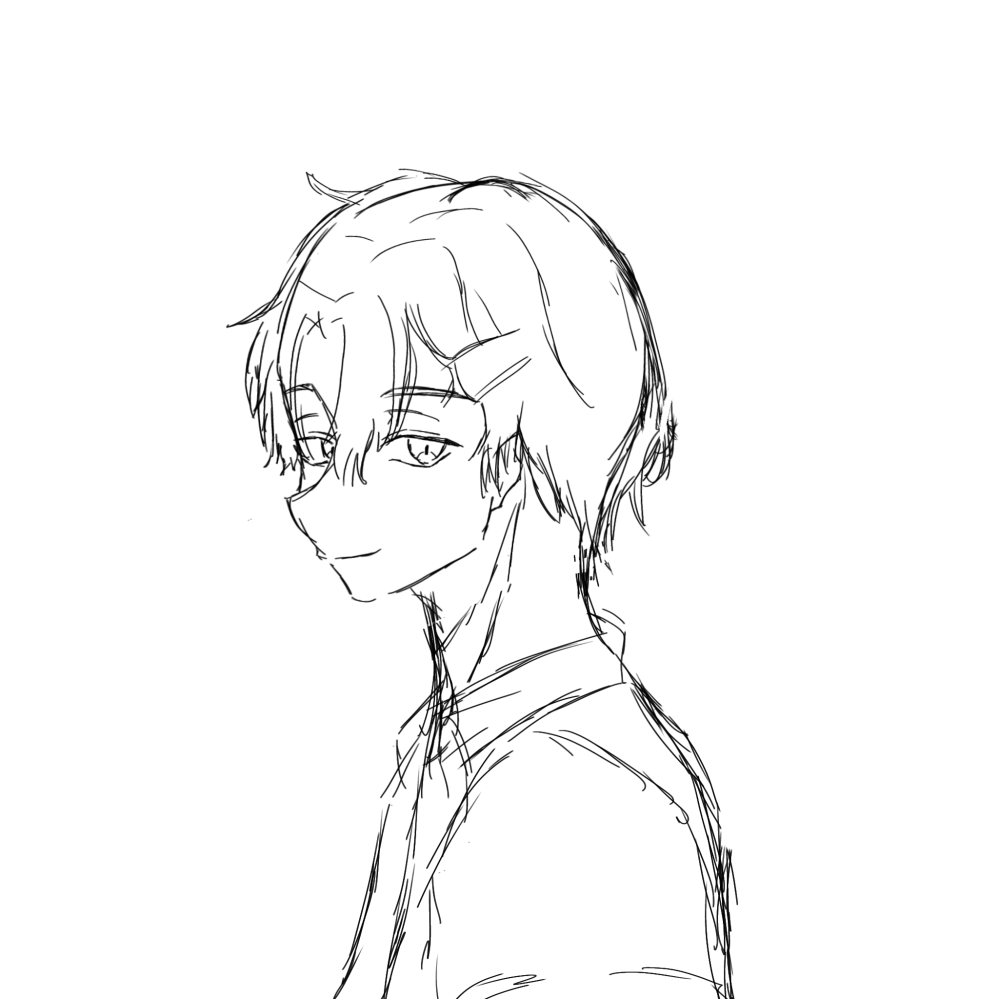 このイラストなのですが、まだ下書きの段階なのですが、どことなく 