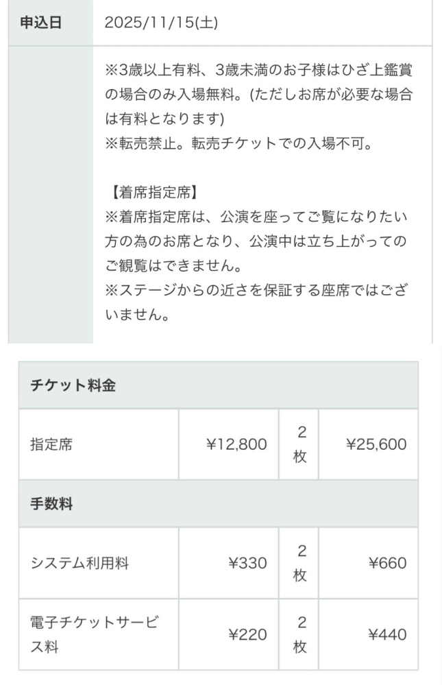 backnumberのスタジアムツアー2026についてです。これって着席指定席が当たったってことですか？第1希望を指定席にした気がするんですけど、でもそういうことですかね、、？