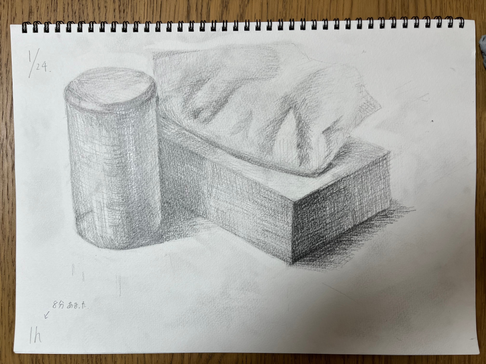 このデッサンを描いたのは中学三年生です。(美術部に所属高校も美術科