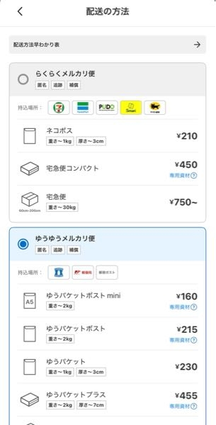メルカリ初心者です。ローソンのスマリボックスというもので発送がし