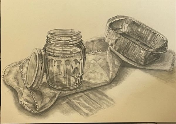 これ去年の美大受験が終わったあとに2時間で描いた卓上です。どう思い