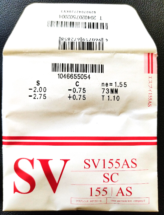 先日、メガネのレンズ交換をした際に受け取った袋について質問が