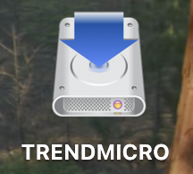 MacBookでアプリケーションをインストールした後、このような矢印の