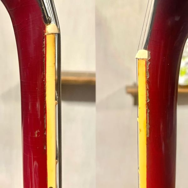 ギターのラッカー塗装のリペアについて質問ですGibsonのギターを購