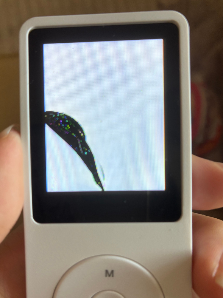 mp3プレイヤーの画面が壊れました。もう戻らないですかね？？↓これで